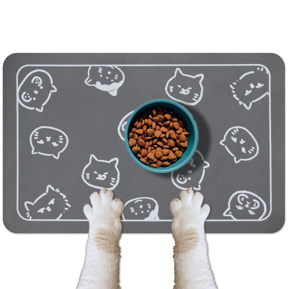 Almohadilla YCT para alimentación de gatos sin deslizamiento, evita derrames en la zona de comida.