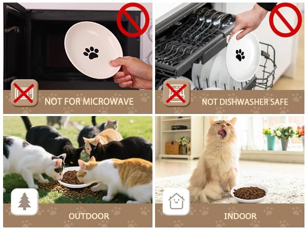 YeahGo conjunto multiuso para gatos sirve comida, agua o tentempiés.