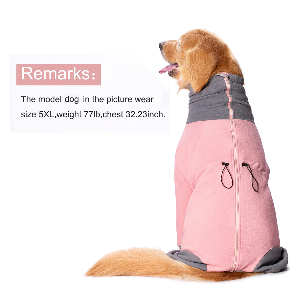 Yeapeeto capa-invierno-perro-grande-forro-polar, mantiene el calor durante la caminata.