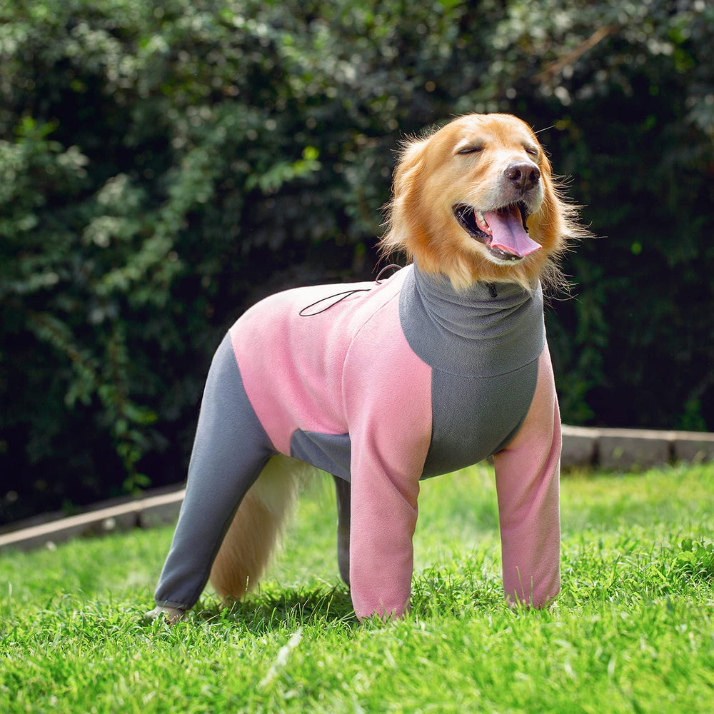 Yeapeeto capa-invierno-perro-rosa-suave, añade estilo y visibilidad en paseos.