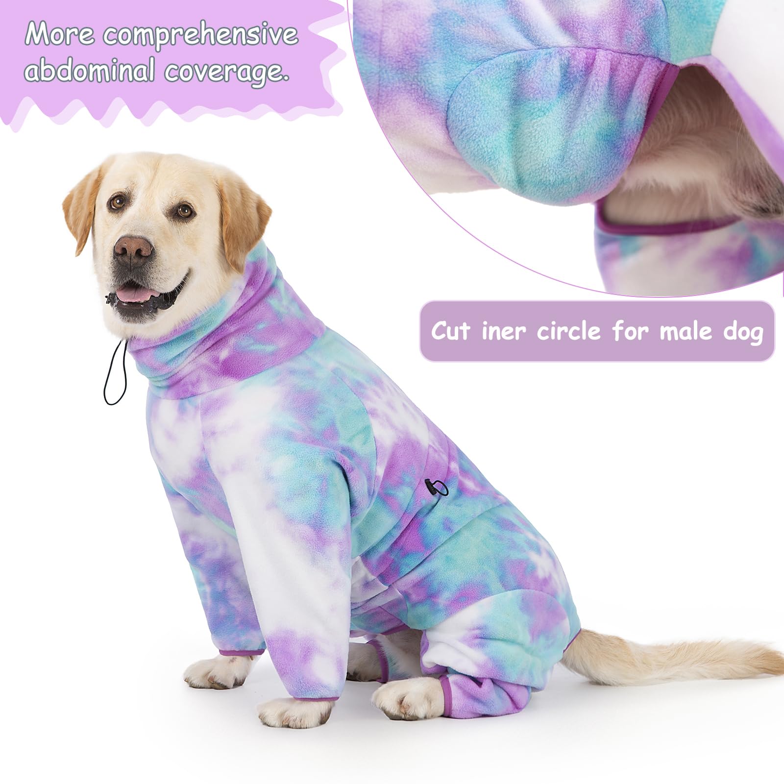 Yeapeeto chaleco invierno perro color-purpura-azul; estilo visible y calidez.