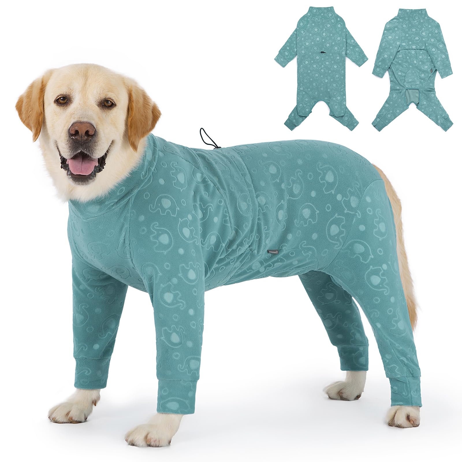 Yeapeeto, capa cálida para perros, vista frontal, mantiene calor ligero en invierno.