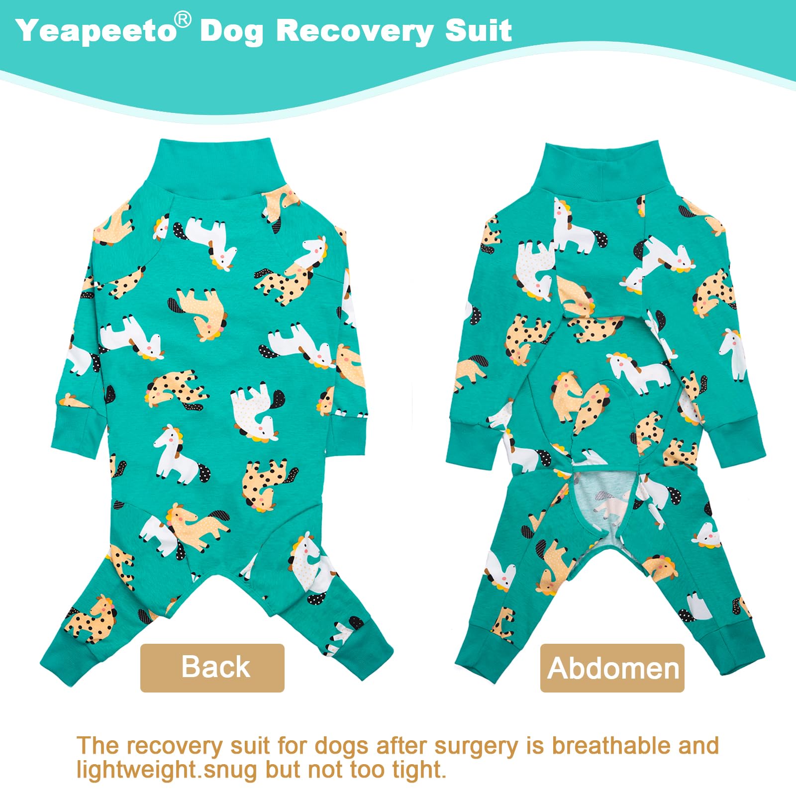 Yeapeeto vestido recuperación evita el cono, permitiendo comer y moverse con naturalidad.