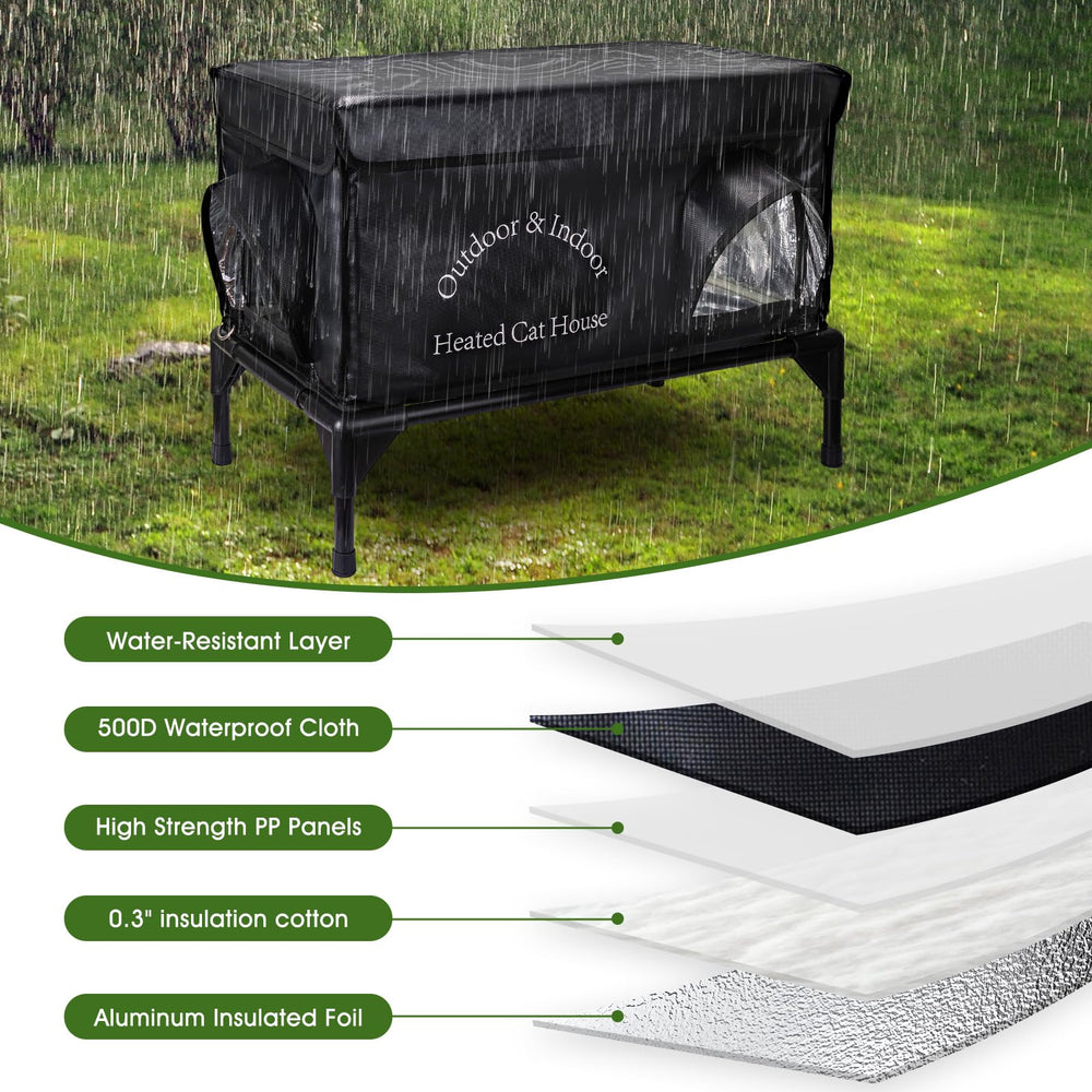 yeatruojeet lona-impermeable-500d, protege contra lluvia y nieve