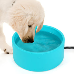 Yeatruojeet tazón-agua-caliente-grande para mascotas mantiene el agua tibia.
