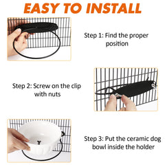 YECERCAN tazón cerámico de dos tamaños, ideal para perros y gatos.