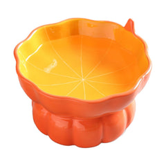 Yeexoxow tazón gato calabaza elevada, cómodo para comer y beber.