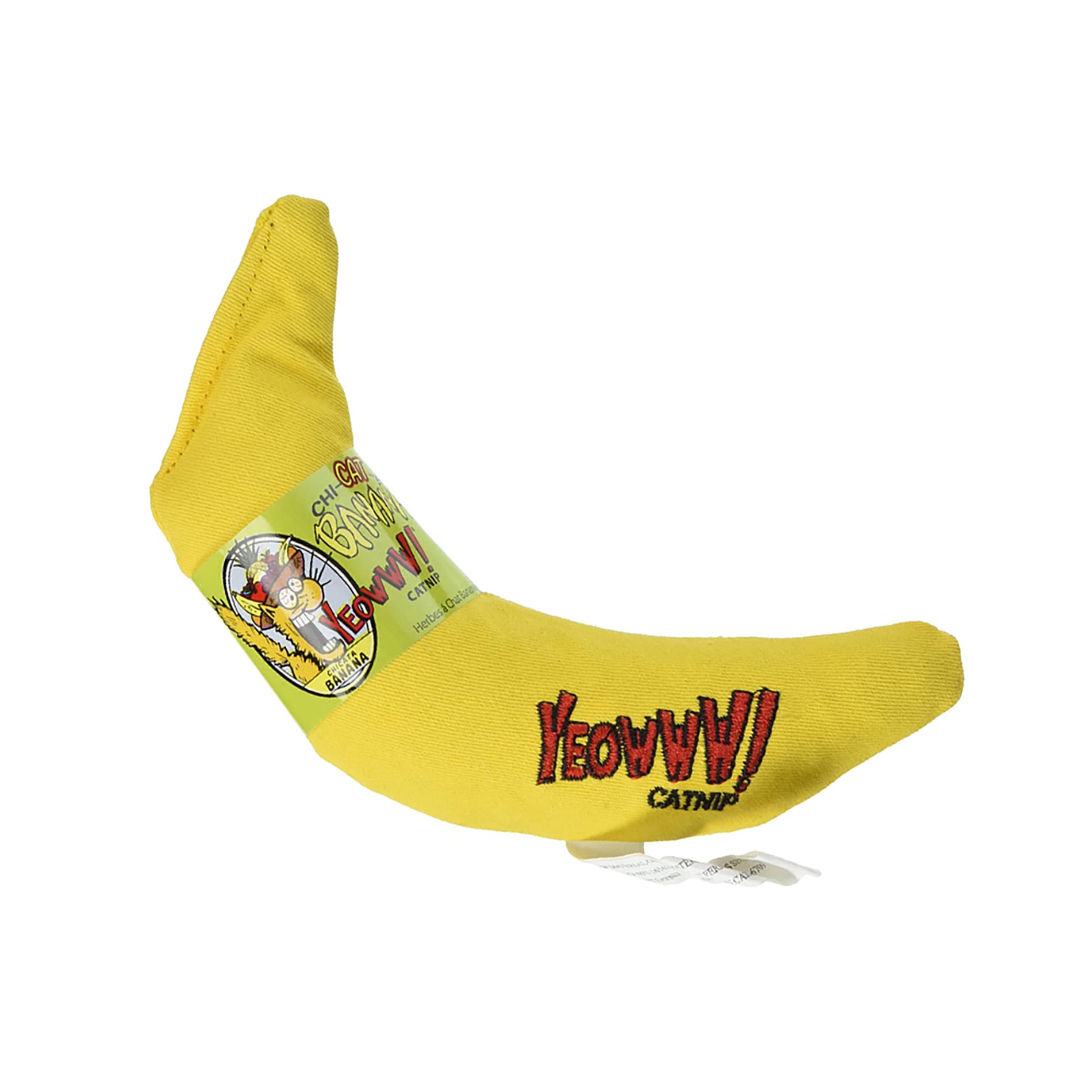 Yeowww! Juguete banana de nepeta para gatos, aroma intenso para juego.
