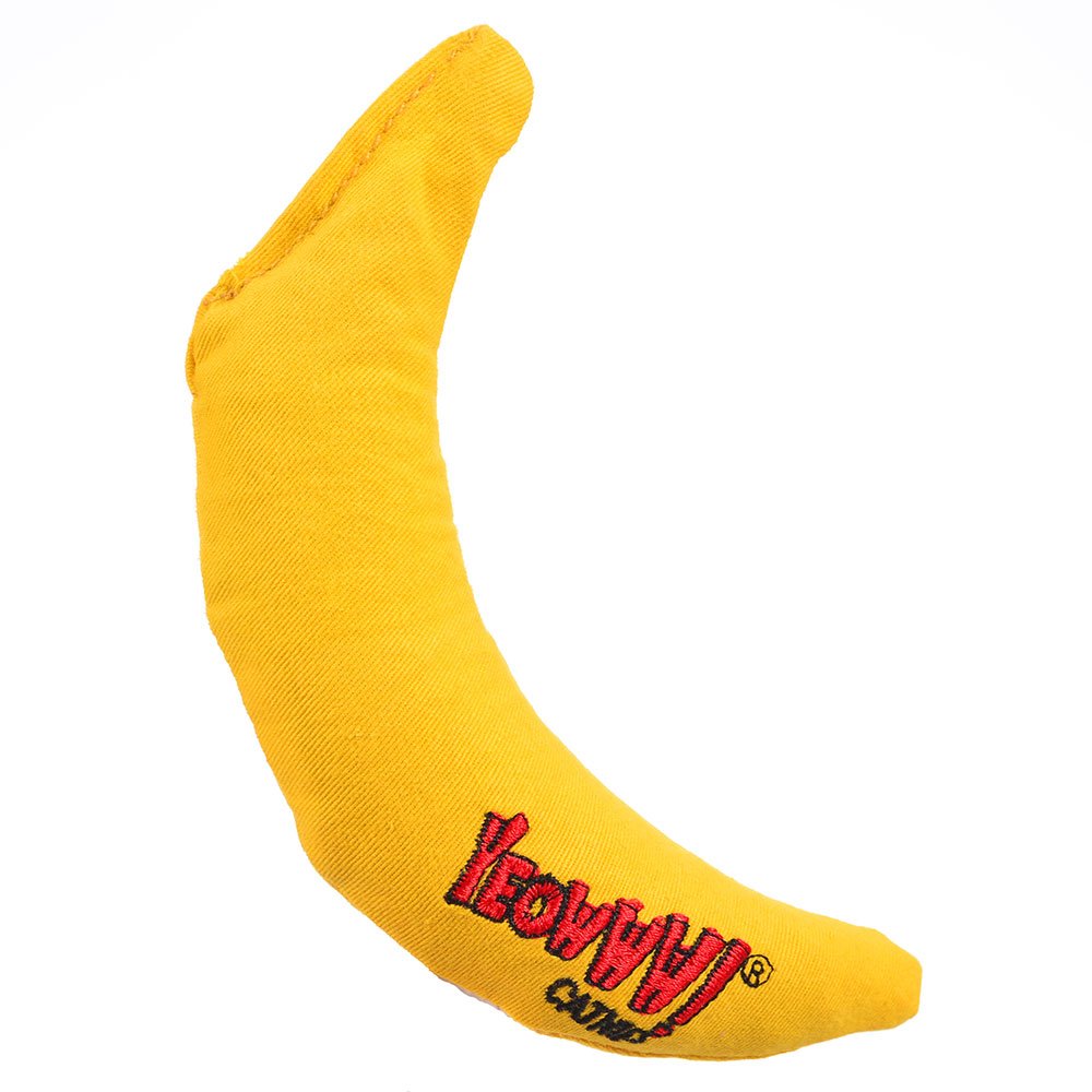 Yeowww! Banana, forma curva para mordisqueo placentero y juego activo.
