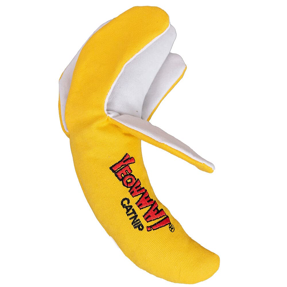 Yeowww! Chi-CAT-a banana con hierba gatera orgánica, suave y duradera