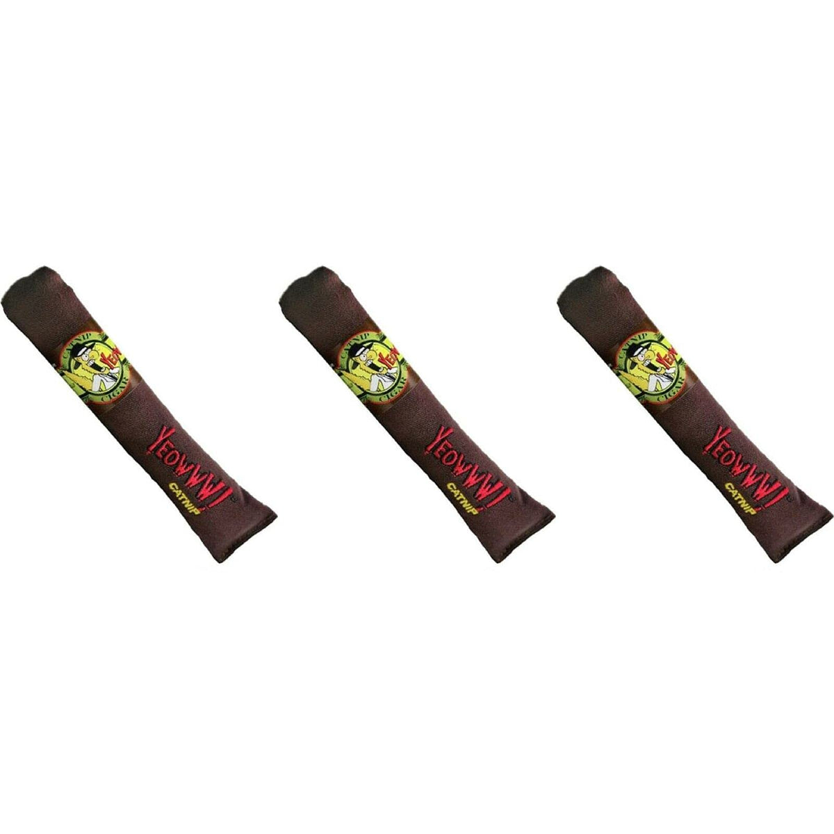 Yeowww! Cigarro de Catnip 3 Unidades, juguete premium para gatos con catnip 100% orgánico.