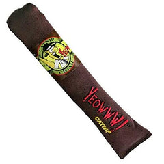 Yeowww! Cigarro de Catnip Detalle Hojas y Flores, aroma intenso para juego interactivo.