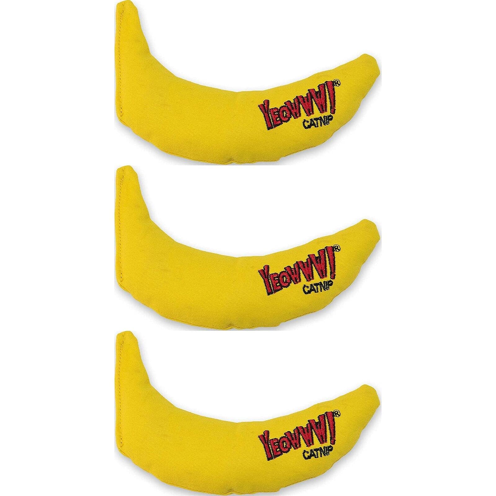 Yeowww! DuckyWorld banano de hierba gatera, juguete estimulante para gatos durante el juego.