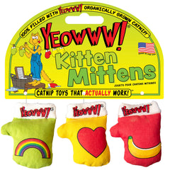 Yeowww! Gatitos mitones con hierba gatera para juego activo