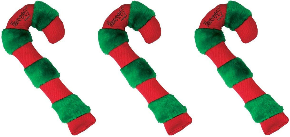 Yeowww! Juguete caña de caramelo con hierba gatera para estimular juego activo.