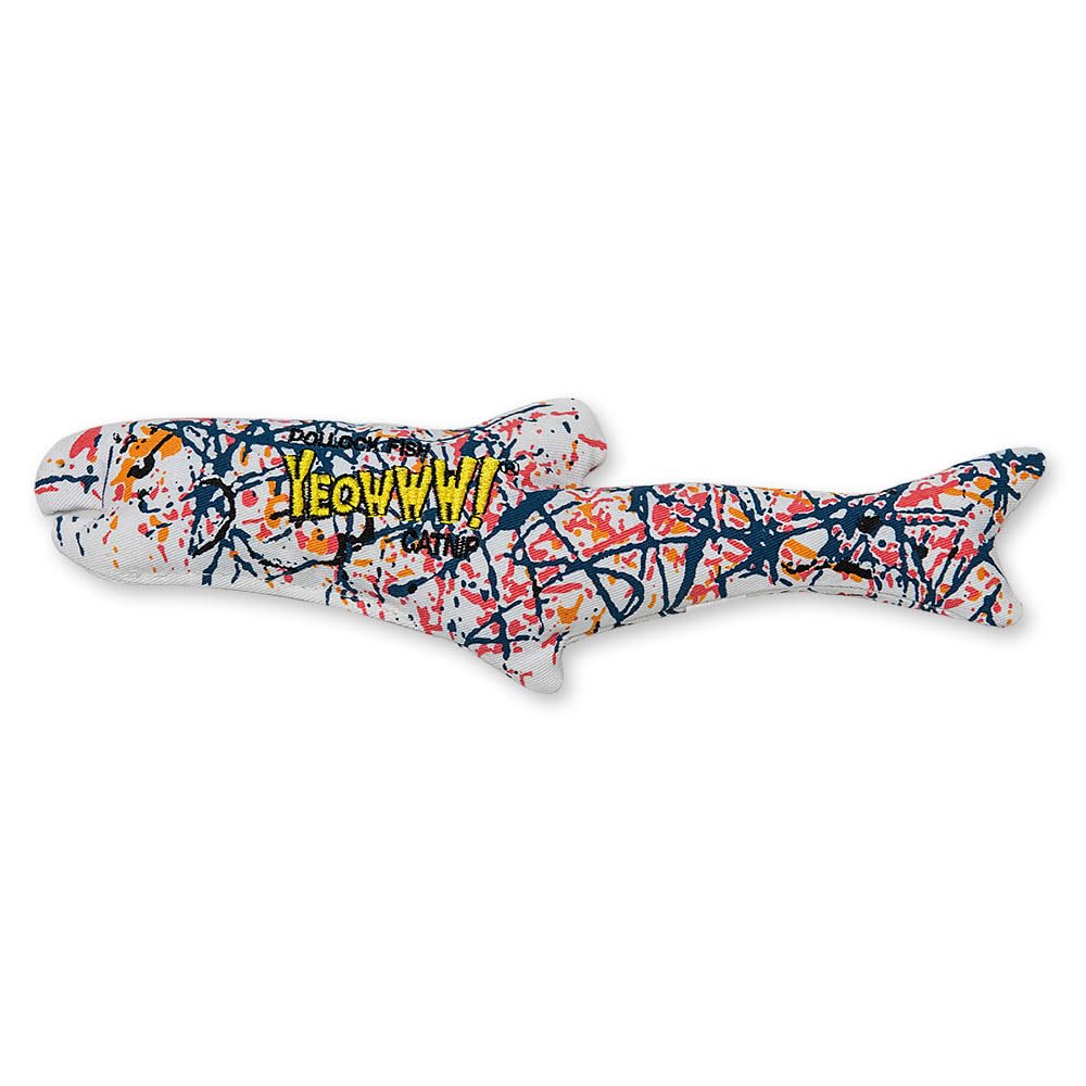 Yeowww Pollock Fish, pez pintado, perfecto para juego interactivo y estimulación felina.