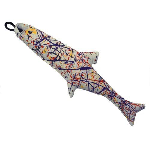 Juguete Pollock de 11 pulgadas con hierba gatera para morder.