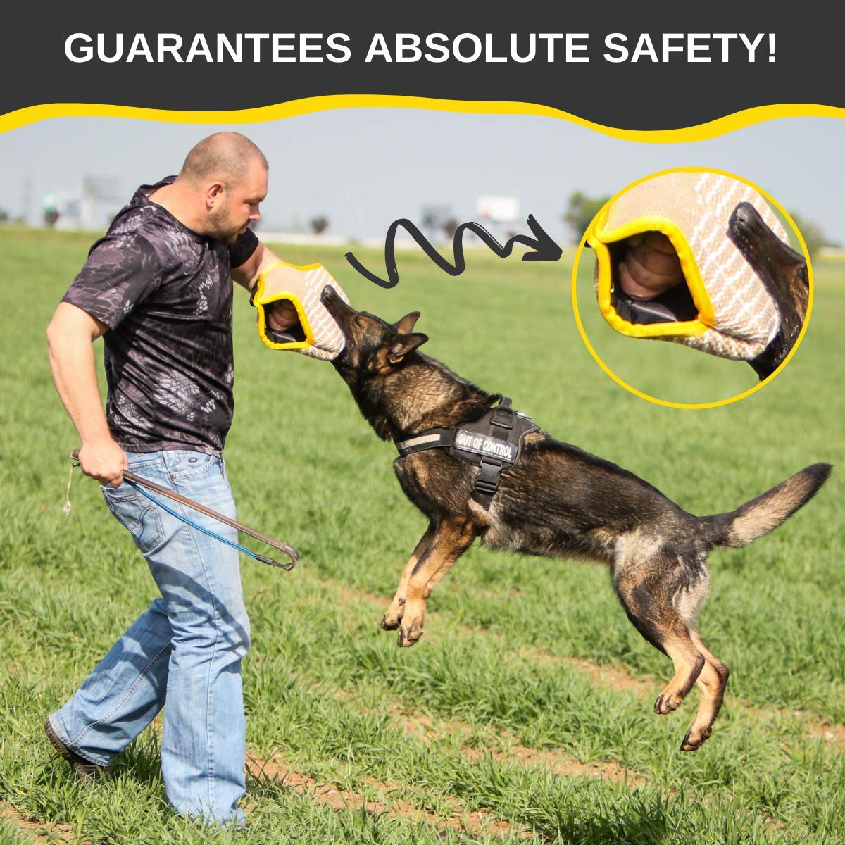 YES4QUALITY uso-versatil-en-entrenamiento-canino: ideal para agilidad y ejercicios de mordida.