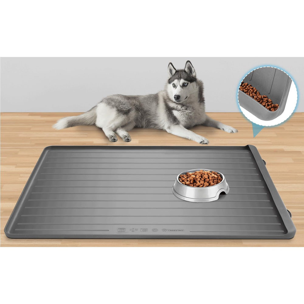 Yessotech almohadilla de alimentación para perros 39x27 protege el suelo.