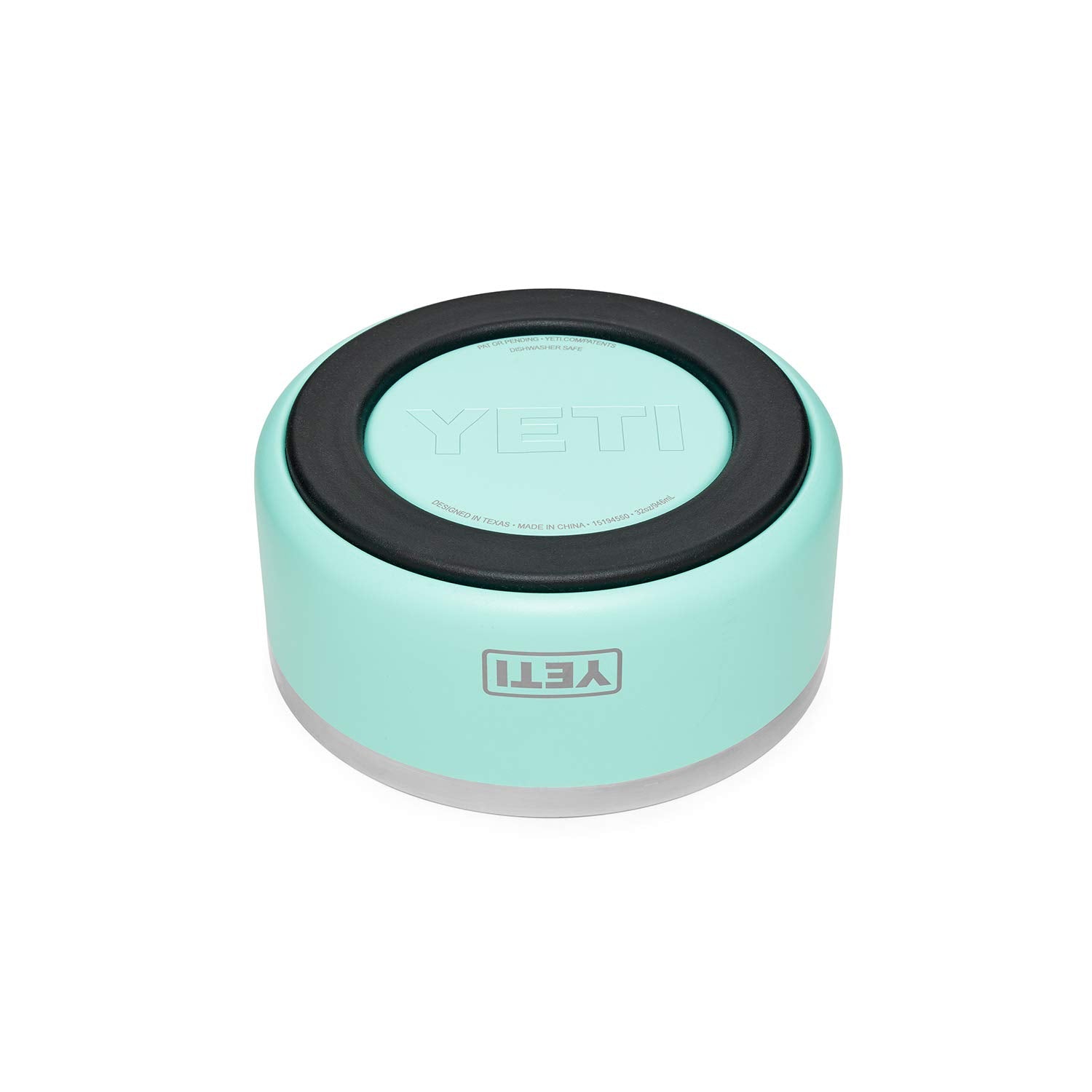 YETI Boomer 4, color verdeazulado, cuenco duradero para uso diario.