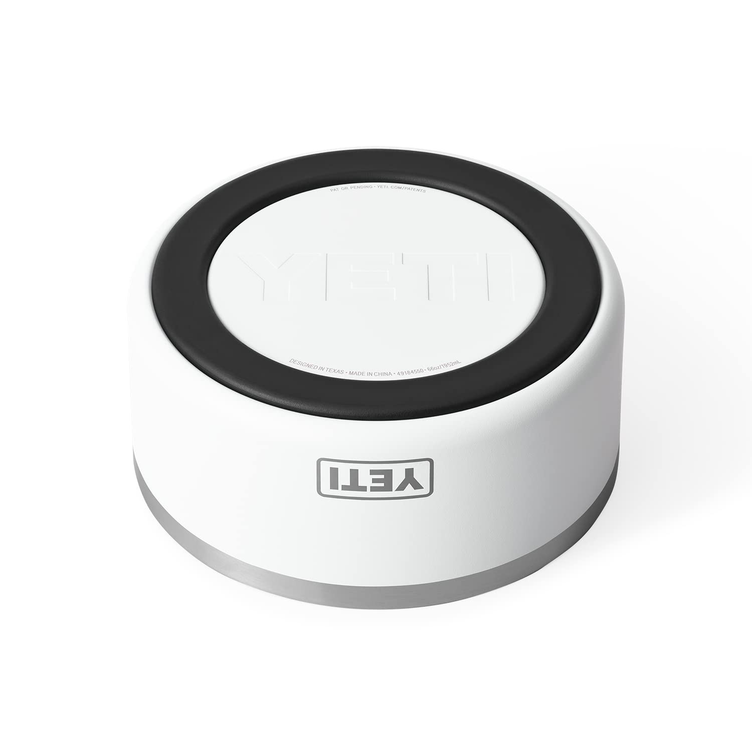 YETI Boomer 8 de acero inoxidable, resistente a abolladuras.