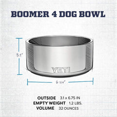 Cuenco YETI Boomer 4 apto para lavavajillas facilita la limpieza.