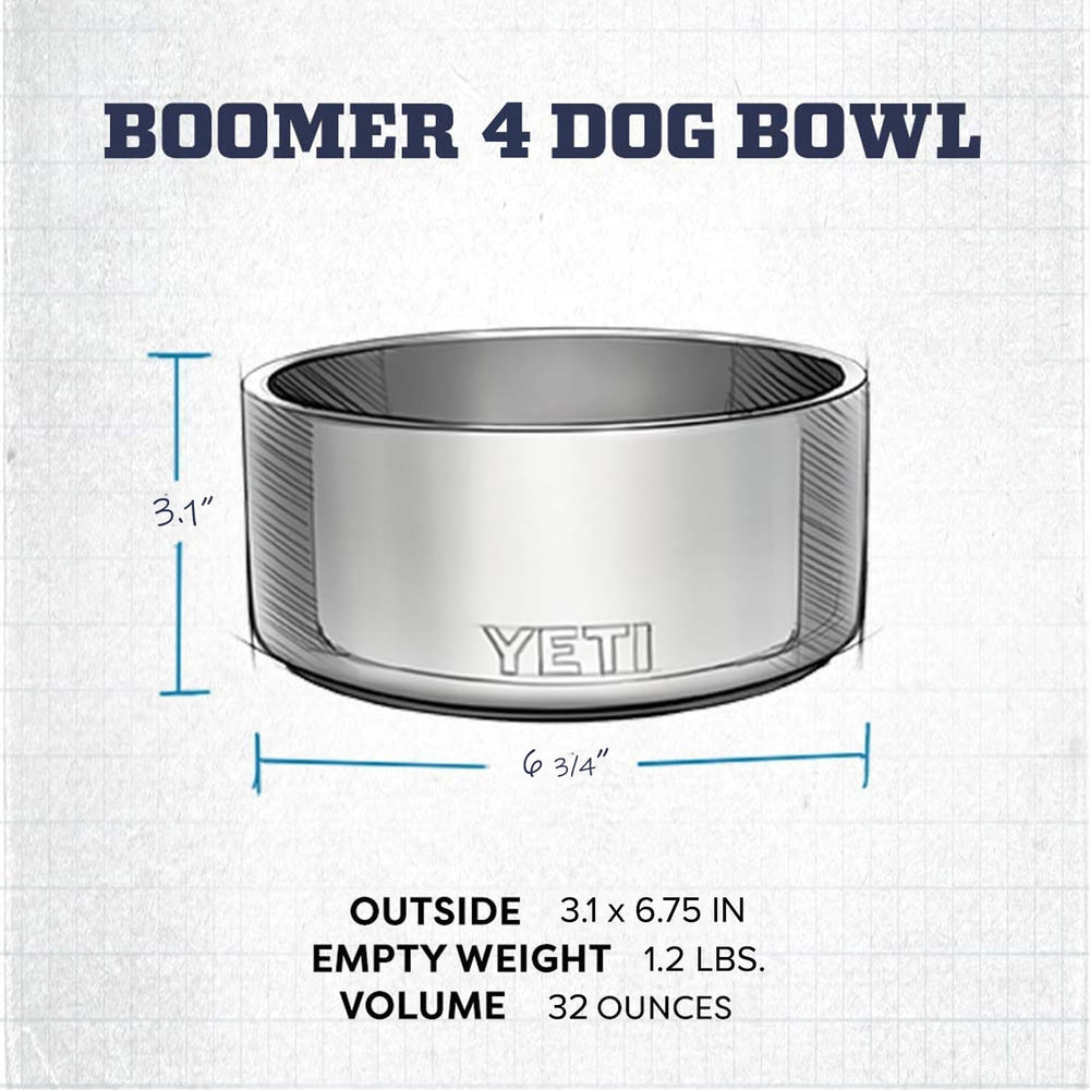 YETI Boomer 4 color blanco, diseño duradero para uso diario en casa.