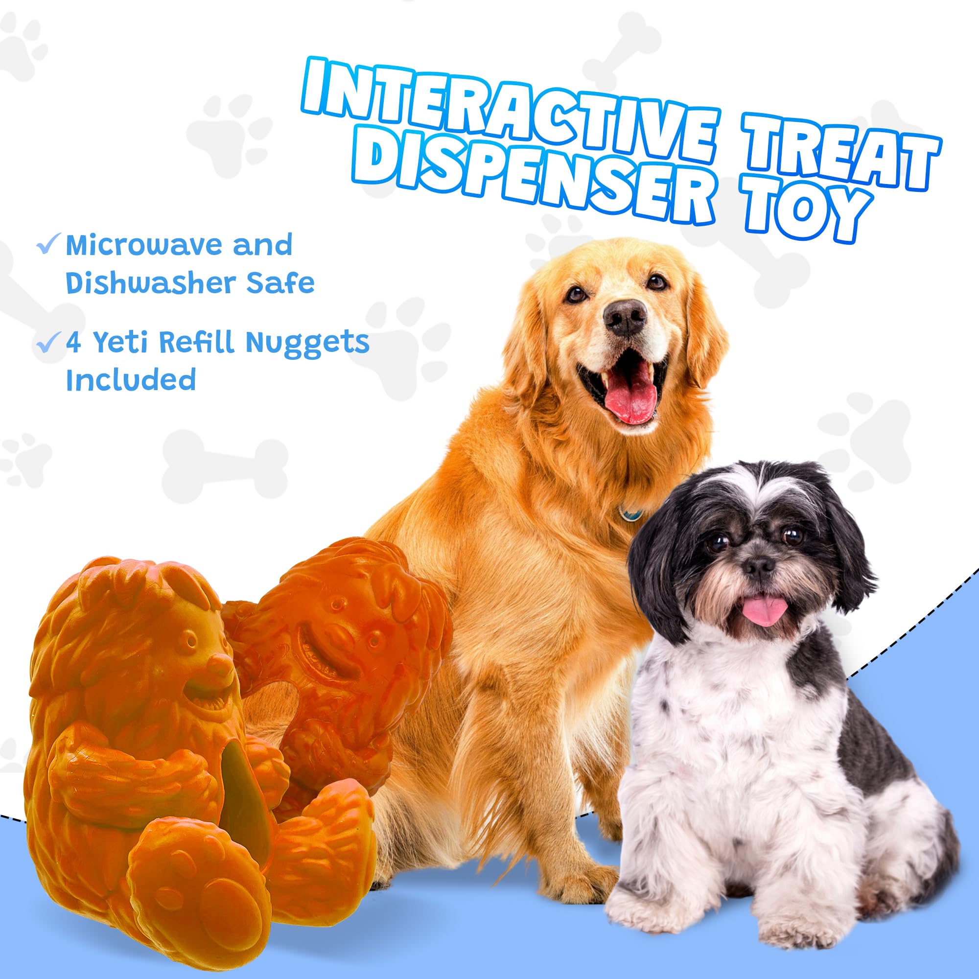 Yeti Dog Chew Puff and Play: apto para microondas y lavavajillas para uso diario