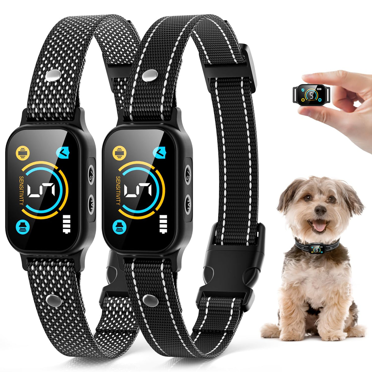 Yetogib collar anti ladridos para perro pequeño, entrenamiento suave y seguro.
