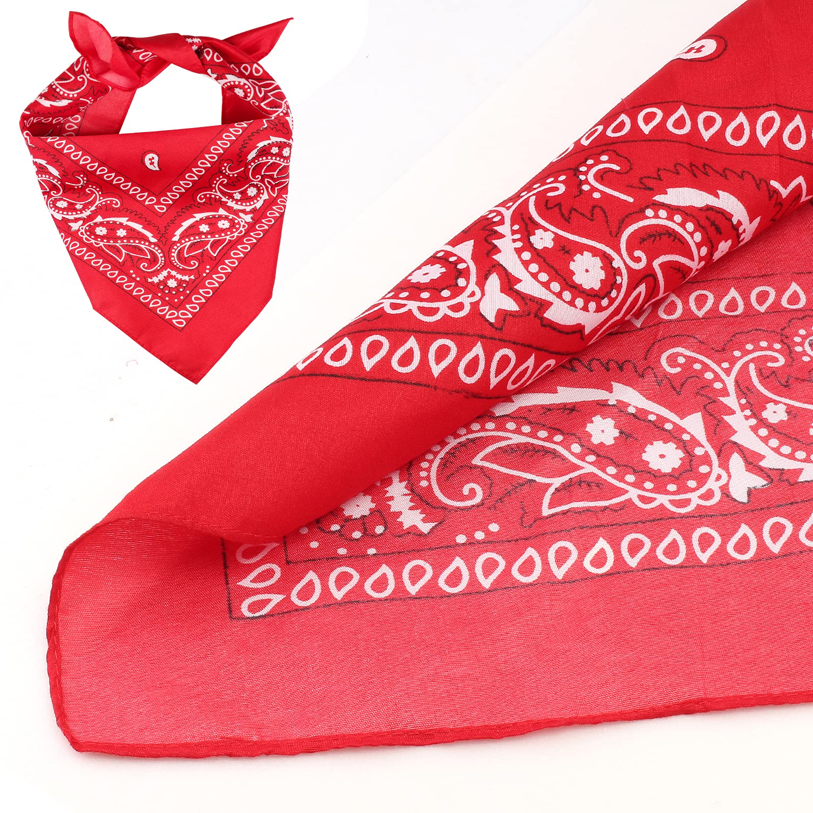Bandana paisley rojo Yewong para mascota, estilo clásico y duradero.