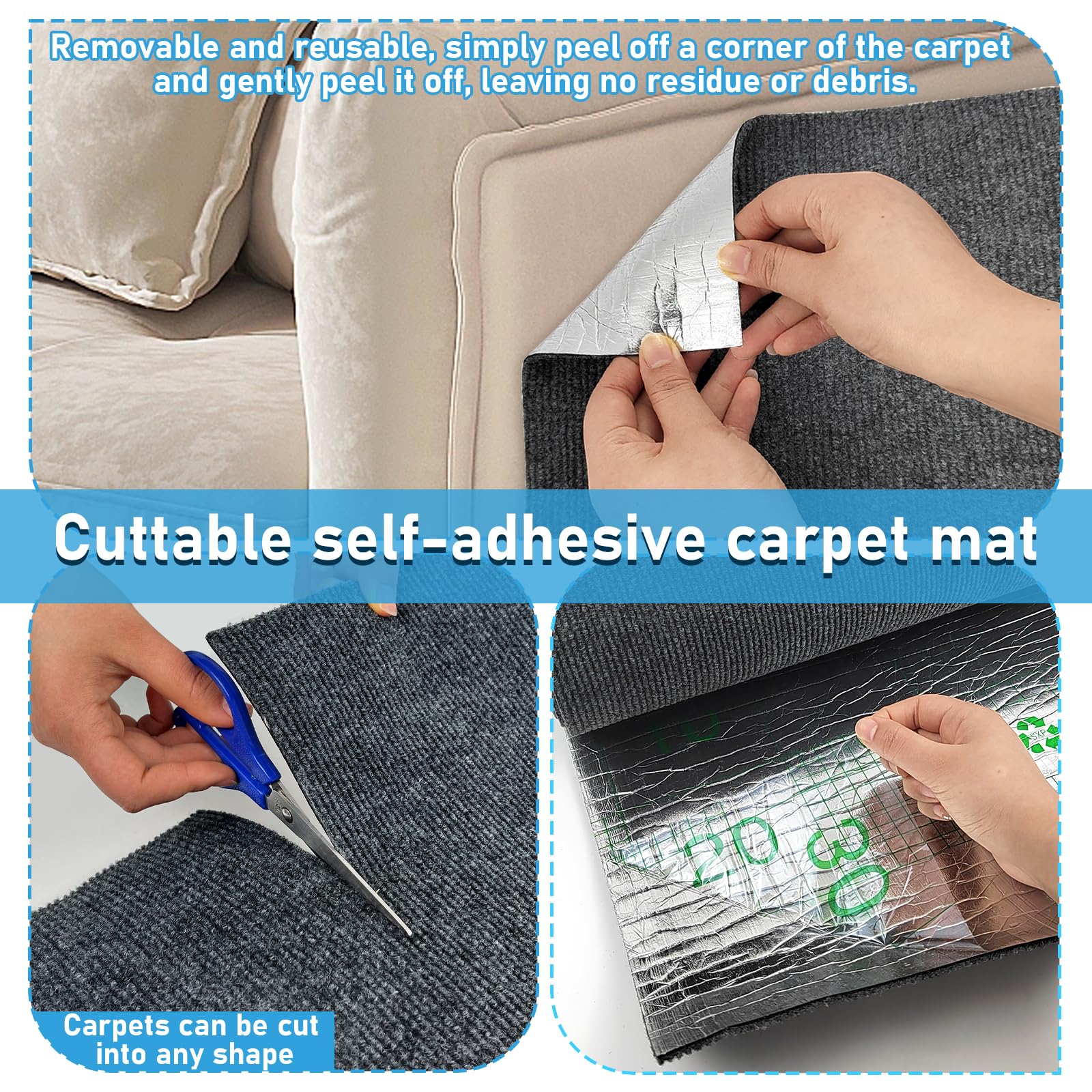 YEXEXINM base autoadhesiva para muebles instalación rápida