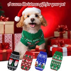 Yeyeplum suéter navidad gato Santa, estilizado para sesiones fotográficas festivas