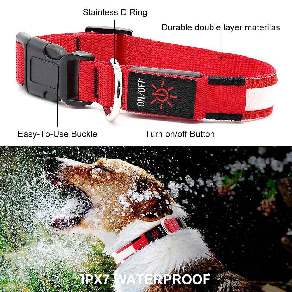 Collar con carga USB incluida para recargas rápidas y ahorro.