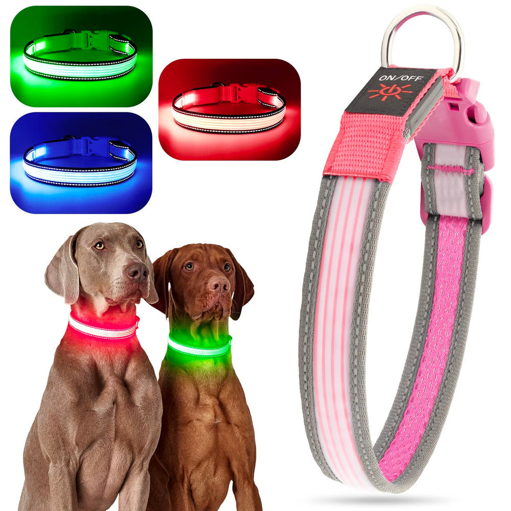 Collar YFbrite con ajuste total cómodo para perros de todas las tallas.