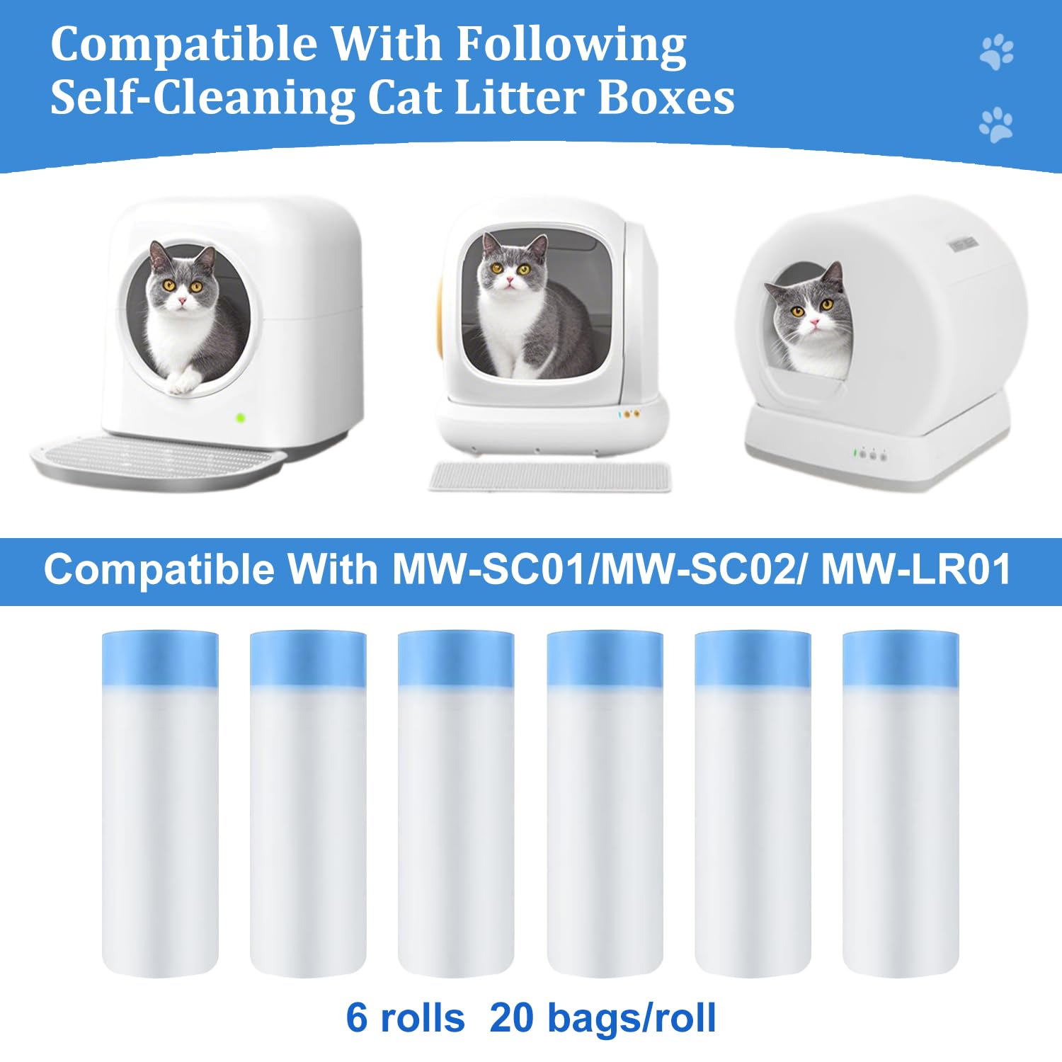 Bolsas Yhwocd para caja de arena de gato, formato 18x12 para amplia cobertura.