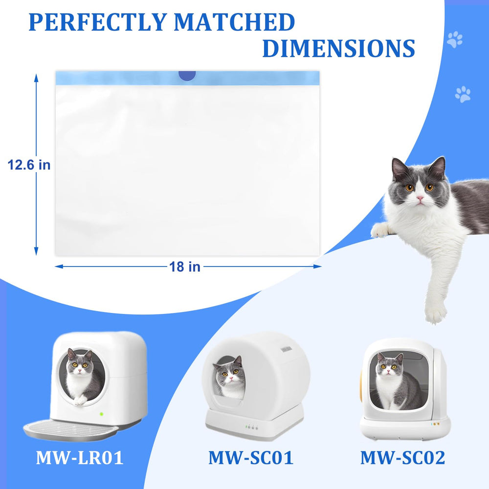 Rollo de bolsas Yhwocd para desechos felinos, diseño a prueba de fugas.