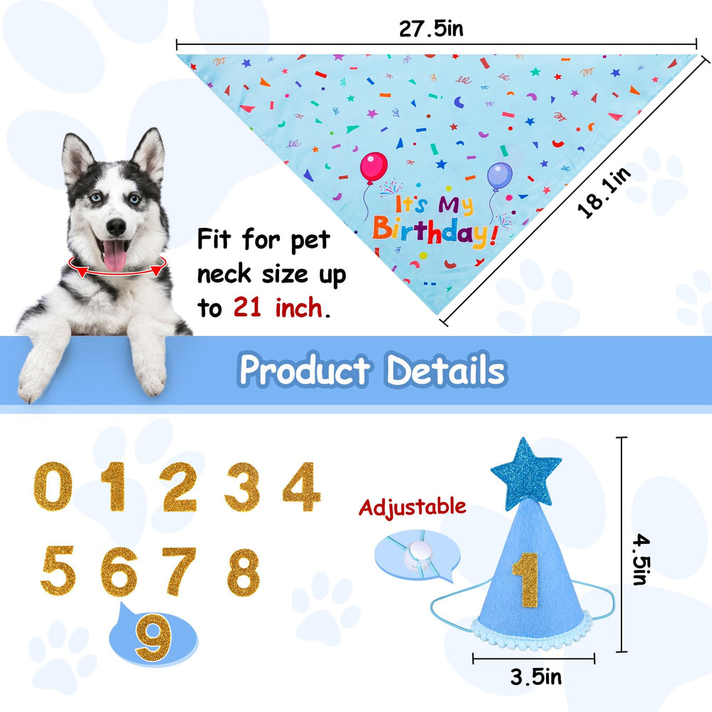 Bandana Yicostar para perros, doble cara, útil para distintos estilos.
