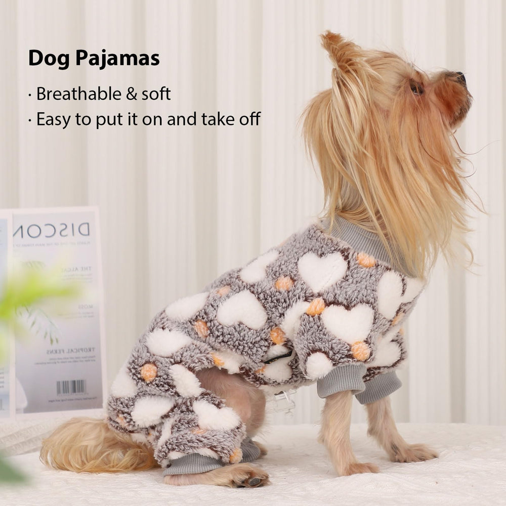 Yikeyo pijama para perro pequeño, cintura elástica facilita vestir.