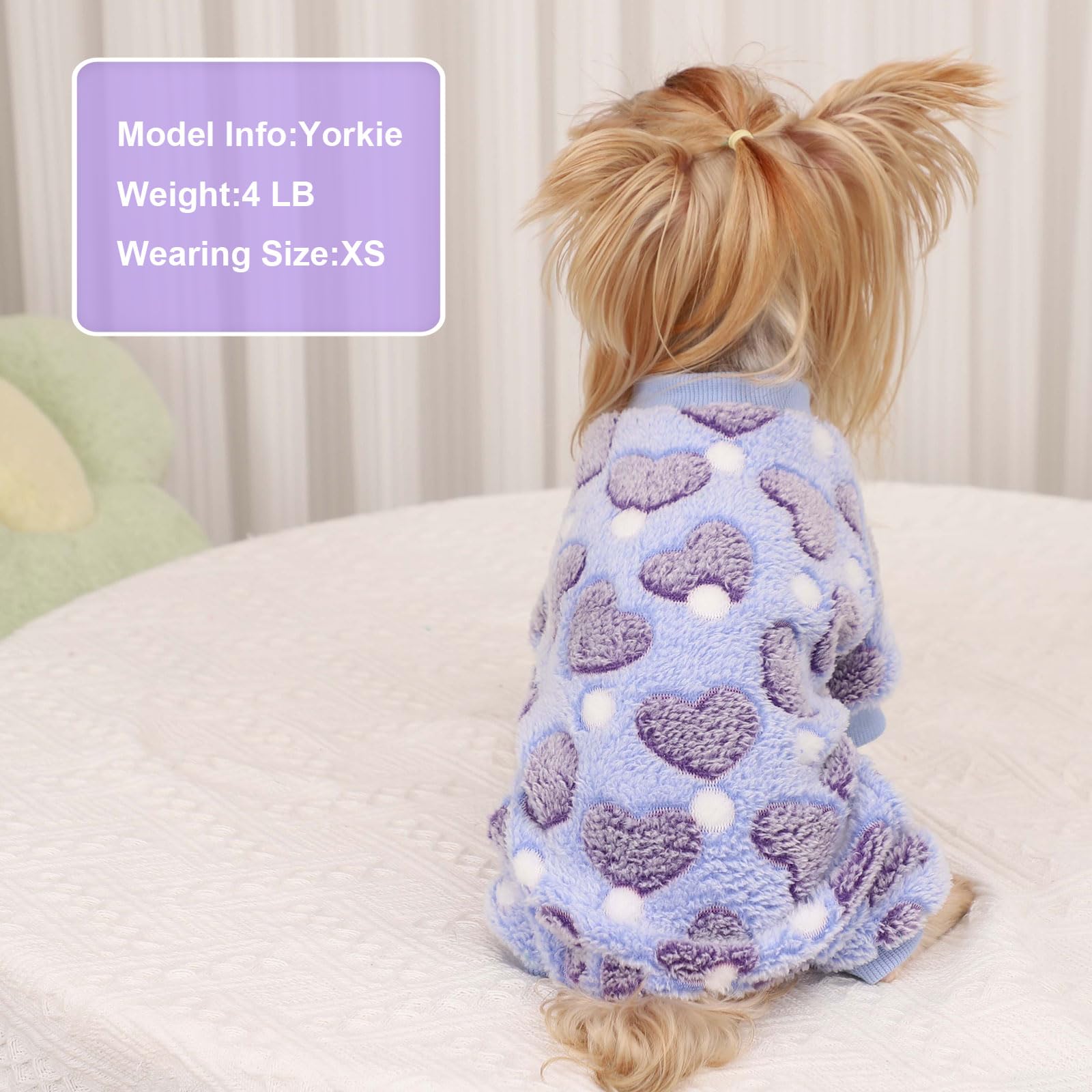 Pijama Yikeyo para perro pequeño, tela fácil de lavar