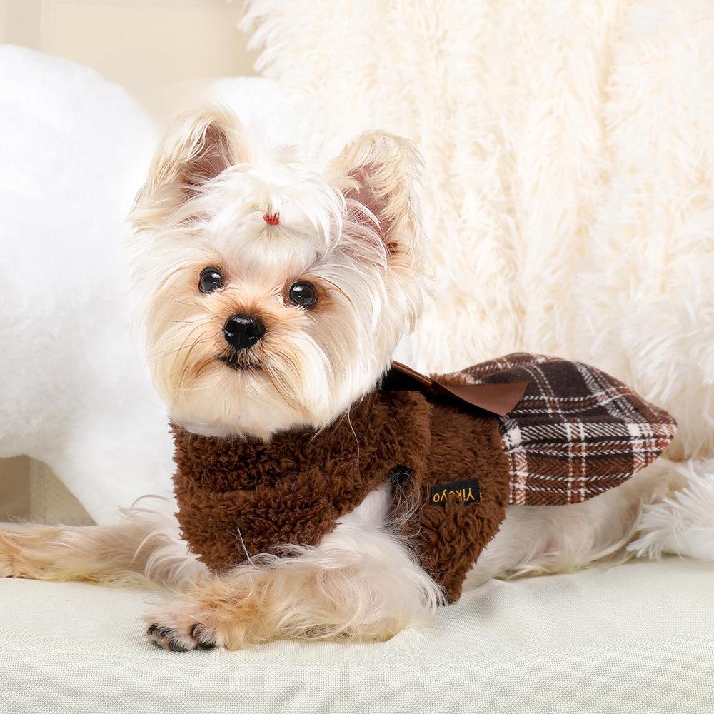 Yikeyo suéter de perrito con lazo trasero, estilo festivo para fotos