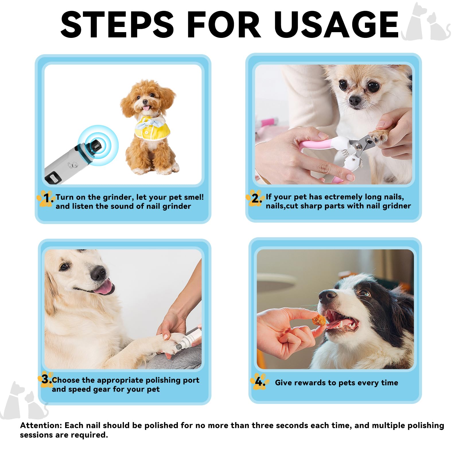 Con Yikuhot, mantiene las uñas de tu mascota en longitud adecuada.