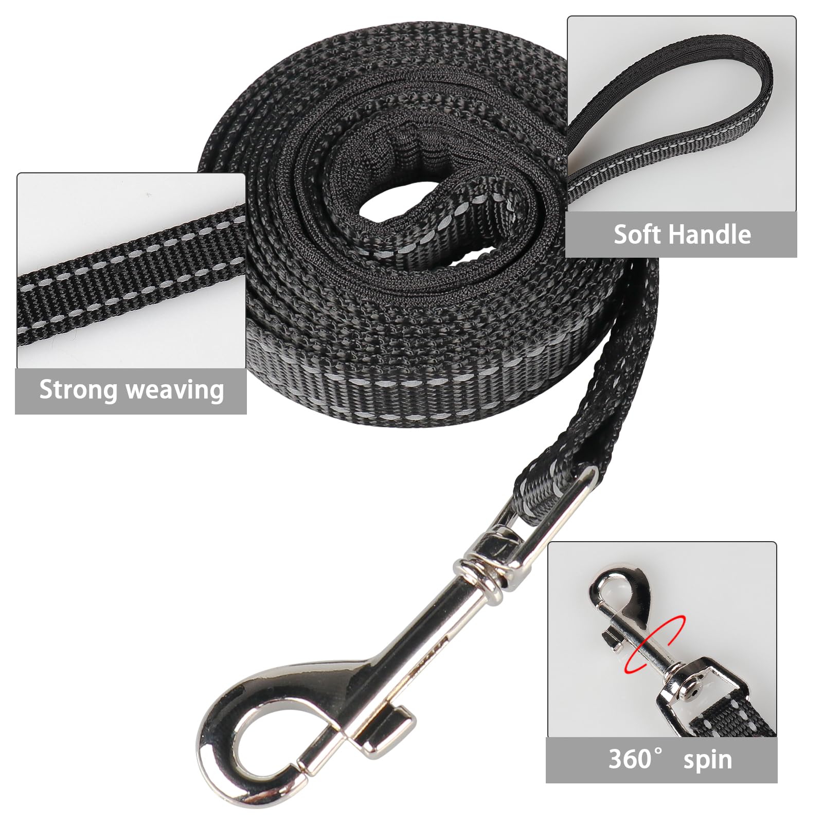 YIMEIS cierre Velcro y doble anillo para seguridad durante paseos.