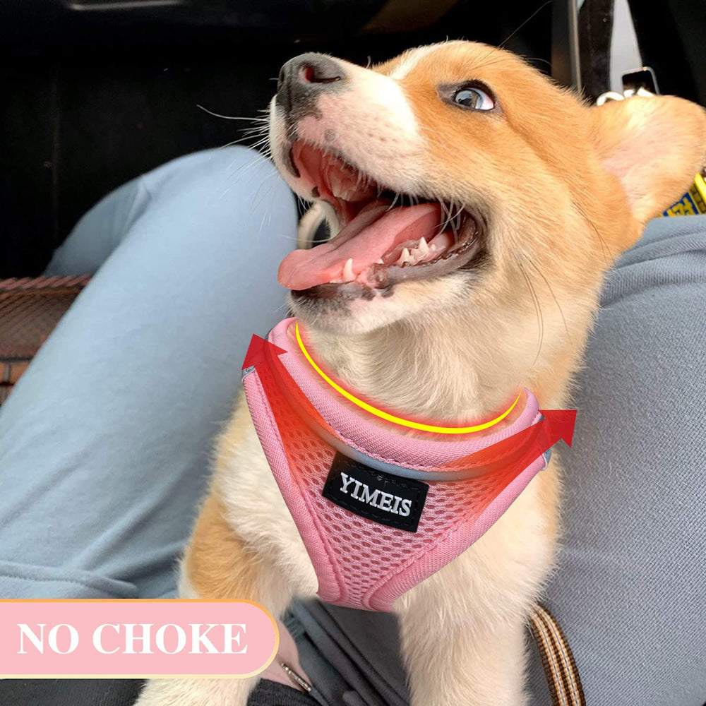 Correa YIMEIS para perros rosa con reflectivo para mayor visibilidad.