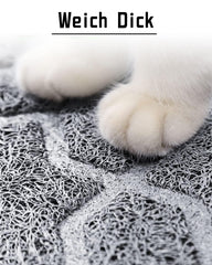Yimobra alfombrilla para arena de gato, textura densa evita la dispersión de arena.
