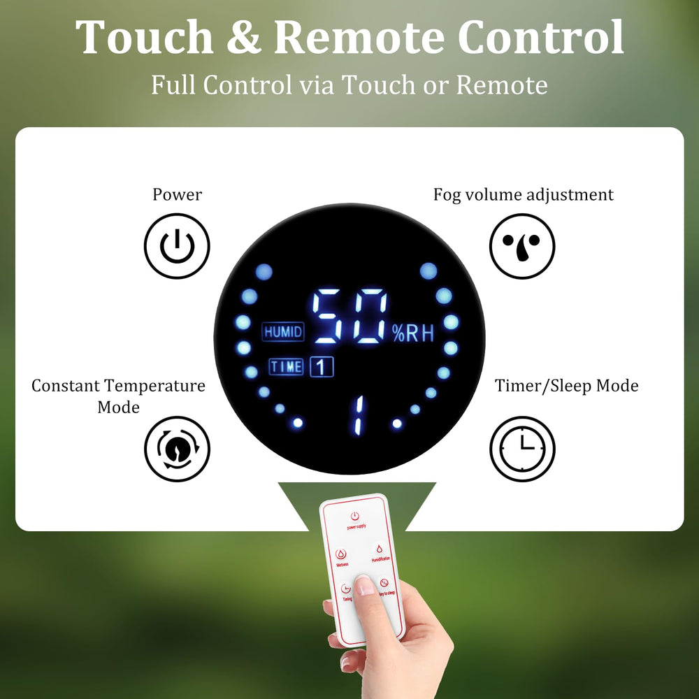 YINDUZ humidificador reptil control remoto para ajustes desde distancia