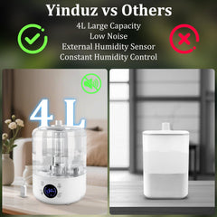 YINDUZ humidificador reptil con tubo extendido para terrarios grandes