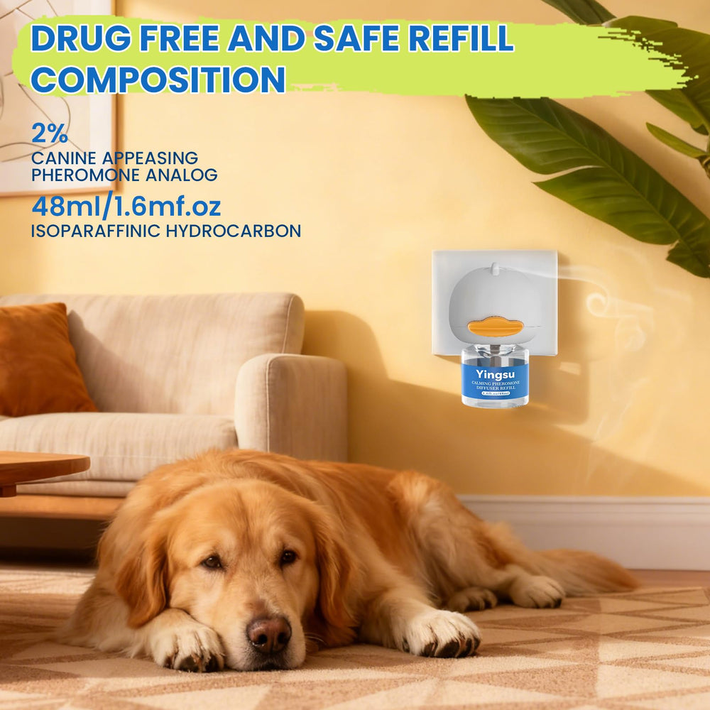 Recargas Yingsu de 48 ml para prolongar la calma en perros.