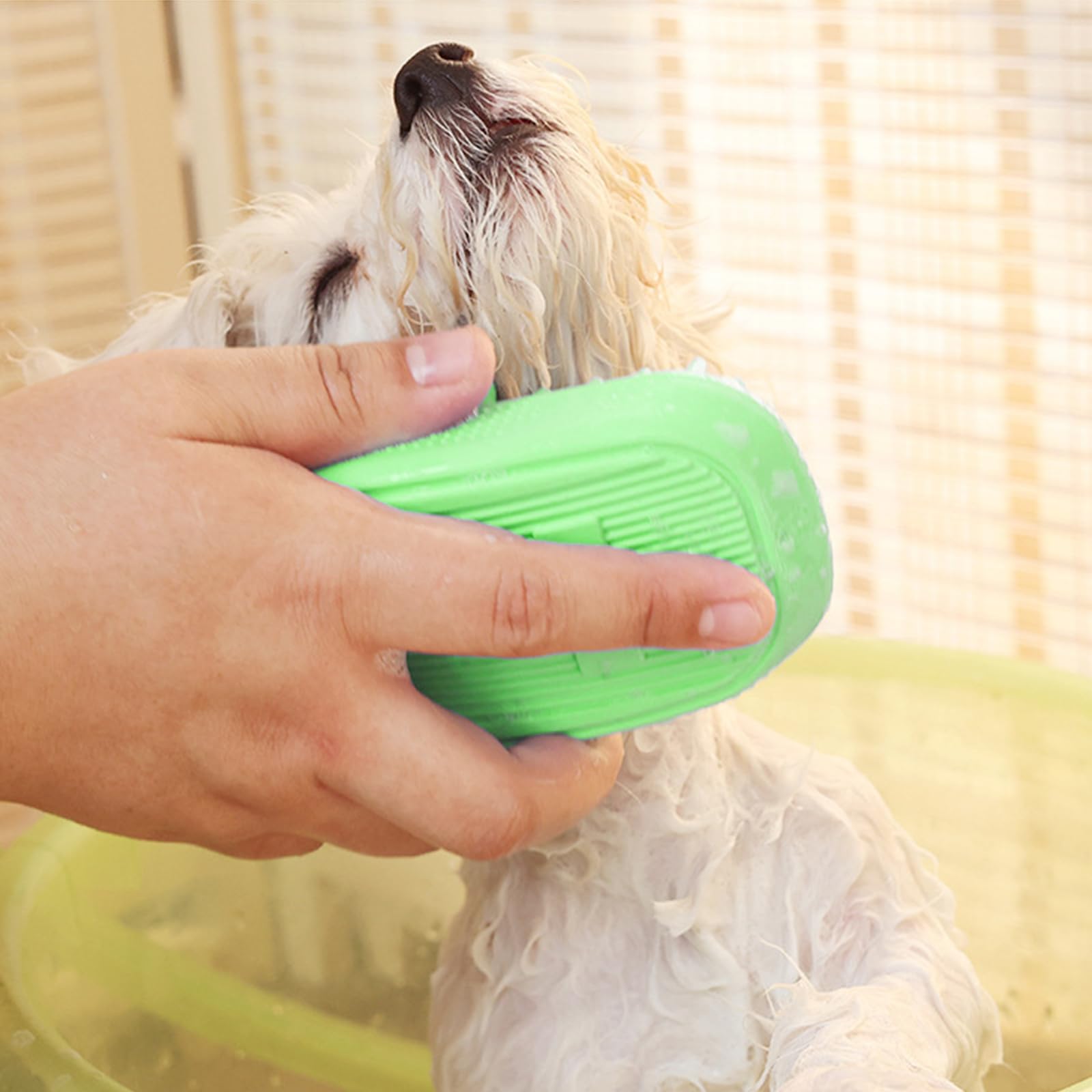 Cepillo Yintoper con masaje relajante para mascotas, estimula la circulación