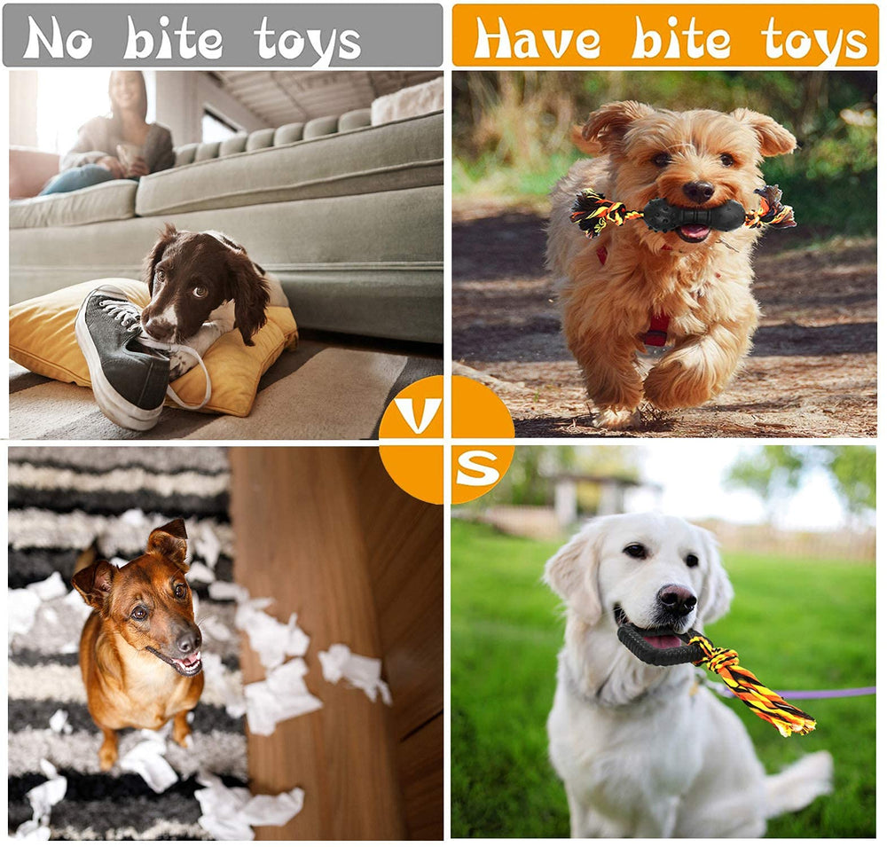 Conjunto de 6 juguetes de Yipetor para cachorros y perros medianos