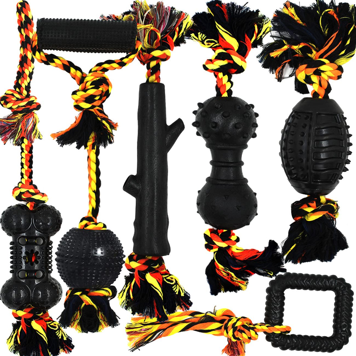 Juguete masticable de Yipetor con cuerda natural para juego seguro